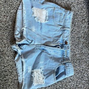 Denim shorts